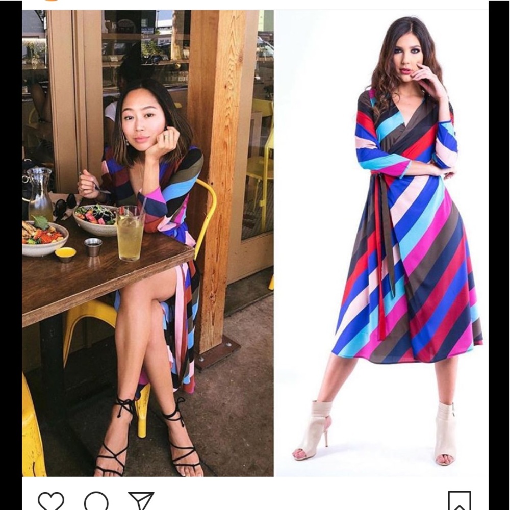 Wrap multi color Dress